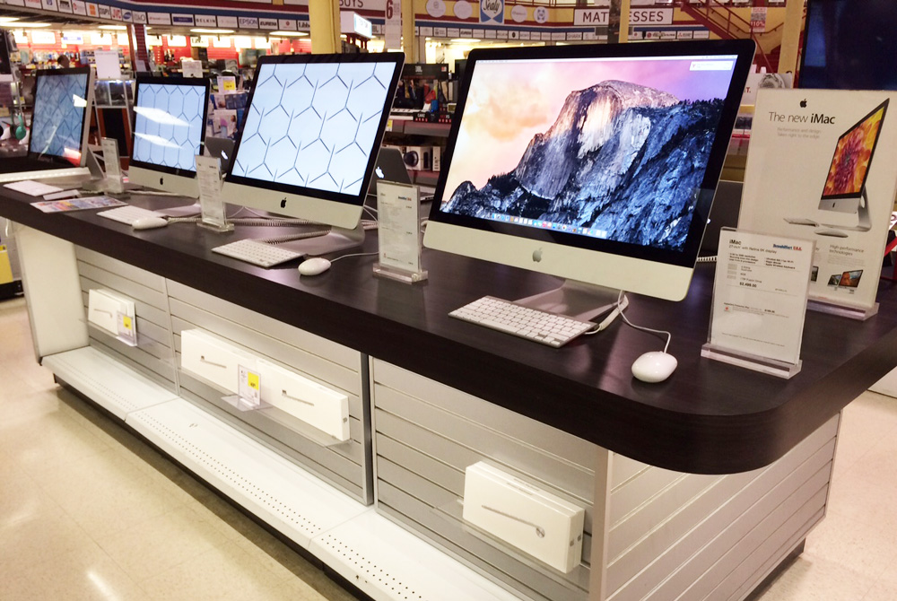 Apple section in one of our stores