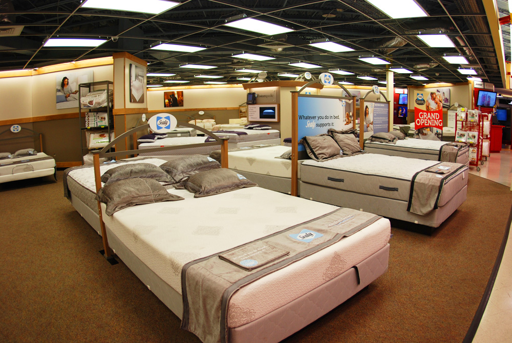 Mattresses section in one of our stores