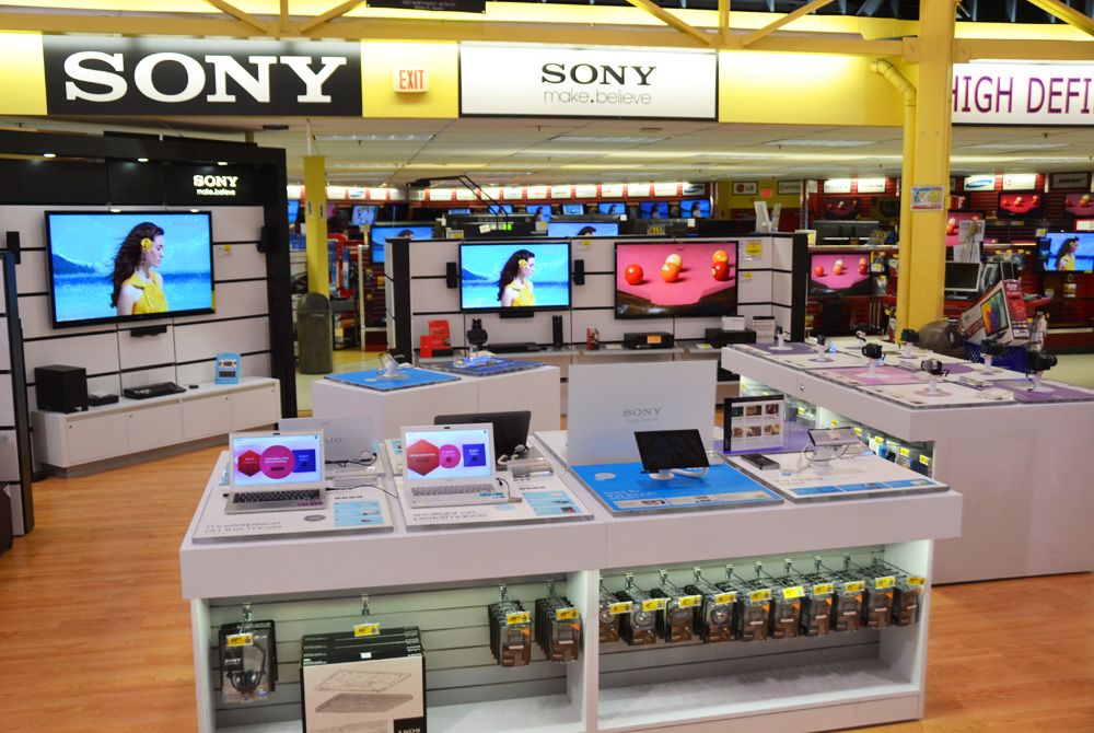 Sony section in one of our stores